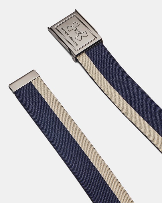 Men's UA Drive Stretch Webbing Belt, Blue, pdpMainDesktop image number 1